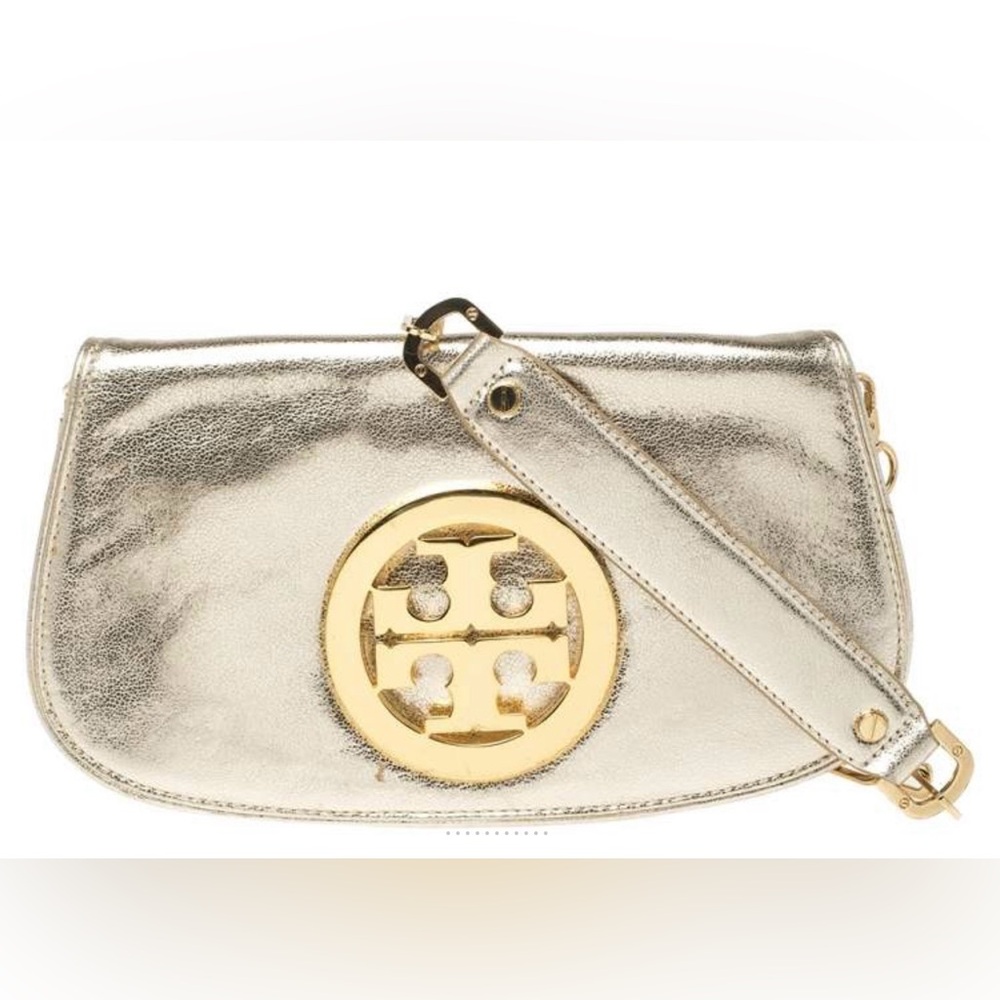 Tory Burch Reva Gold Chain Shoulder Bag - Picture 2 of 16